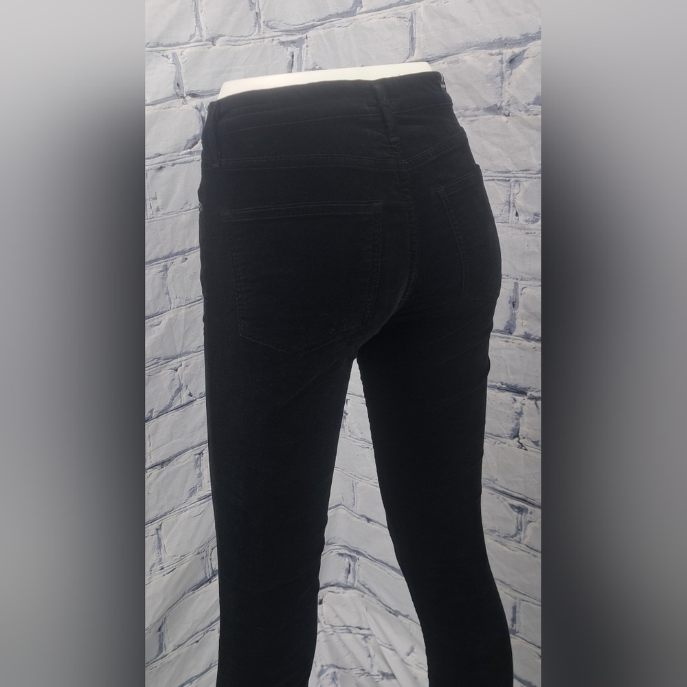 Citizens of Humanity COH Rocket High Rise Skinny Black Velour Corduroy Size 25 - Picture 7 of 16